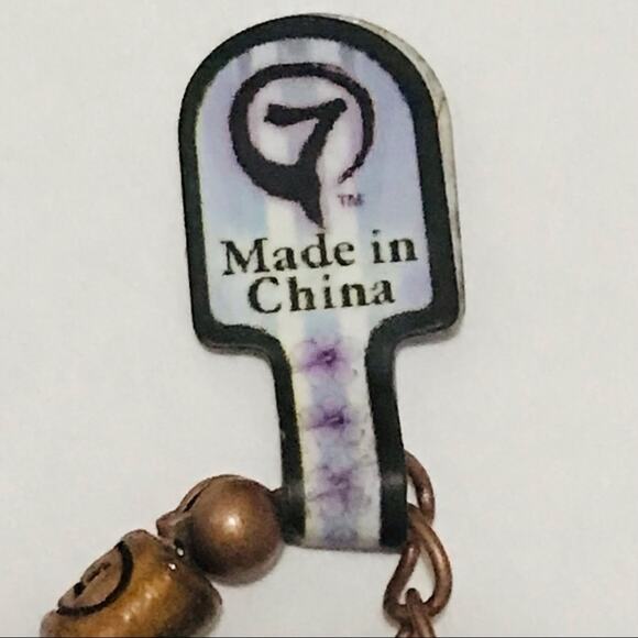 Beaded White, black, red, yellow, Green Bracelet with bells - Picture 8 of 8